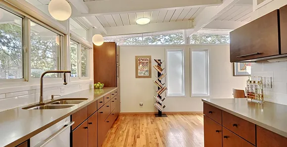Custom kitchen design in Mooresville NC featuring space-saving layouts and high-end finishes for maximum functionality.